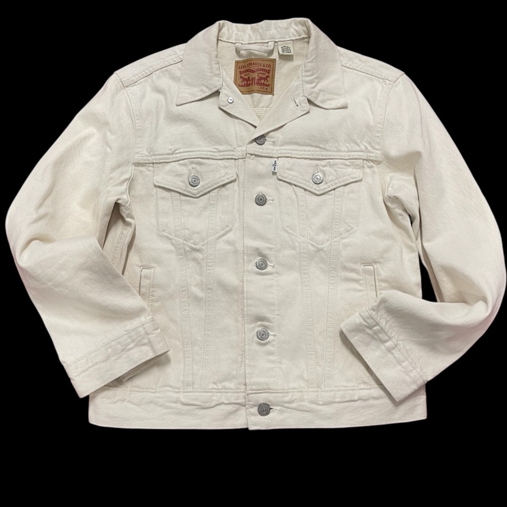 Levi's Cream Denim Trucker Jacket